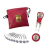 Branded Promotional LEATHERETTE GOLF GIFT PACK 3 Golf Gift Set From Concept Incentives.