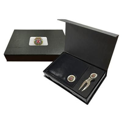 Branded Promotional BRECON GIFT BOX 5 Golf Gift Set From Concept Incentives.