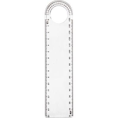 Branded Promotional PLASTIC 15CM CLEAR TRANSPARENT RULER Ruler From Concept Incentives.