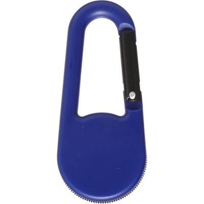 Branded Promotional PLASTIC COMPASS with Carabiner Clip in Cobalt Blue Compass From Concept Incentives.