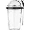 Branded Promotional BREAKFAST MUG in Black Mug From Concept Incentives.