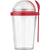 Branded Promotional BREAKFAST MUG in Red Mug From Concept Incentives.