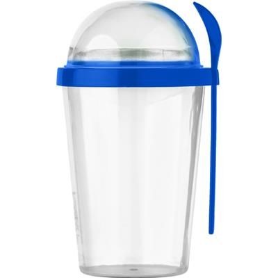 Branded Promotional BREAKFAST MUG in Cobalt Blue Mug From Concept Incentives.