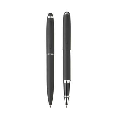 Branded Promotional GENTLETOUCH WRITING SET in Black Writing Set From Concept Incentives.