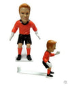 Branded Promotional GOALKEEPER FOOTBALL PLAYER FIGURE in Orange Football Player Model From Concept Incentives.