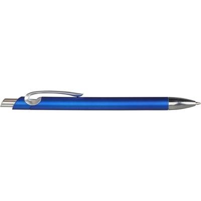 Branded Promotional PLASTIC RETRACTABLE BALL PEN in Blue Pen From Concept Incentives.