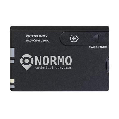 Branded Promotional SWISSCARD CLASSIC in Black Multi Tool From Concept Incentives.