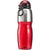 Branded Promotional 800ML SPORTS DRINK BOTTLE in Translucent Red & Silver Sports Drink Bottle From Concept Incentives.