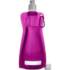 Branded Promotional FOLDABLE TRANSUCENT PLASTIC WATER BOTTLE with Belt Clip in Pink Sports Drink Bottle From Concept Incentives.