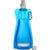 Branded Promotional FOLDABLE TRANSUCENT PLASTIC WATER BOTTLE with Belt Clip in Light Blue Sports Drink Bottle From Concept Incentives.