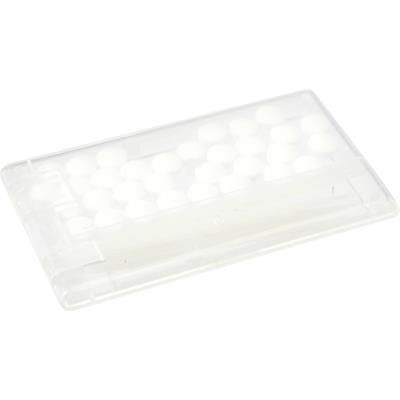 Branded Promotional PLASTIC CLEAR TRANSPARENT MINTS CARD Mints From Concept Incentives.