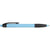 Branded Promotional PLASTIC RETRACTABLE BALL PEN in Pale Blue Pen From Concept Incentives.