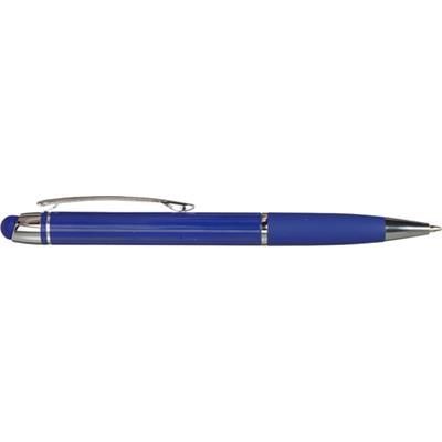 Branded Promotional ALUMINIUM METAL TWIST ACTION BALL PEN in Blue Pen From Concept Incentives.