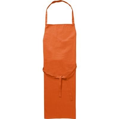 Branded Promotional COTTON 180GM APRON in Orange Apron From Concept Incentives.