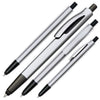 Branded Promotional BELGRAD BALL PEN with Stylus in Silver Pen From Concept Incentives.