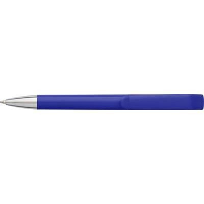 Branded Promotional PLASTIC BALL PEN in Cobalt Blue Pen From Concept Incentives.