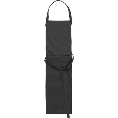 Branded Promotional TETRON COTTON APRON in Black Apron From Concept Incentives.