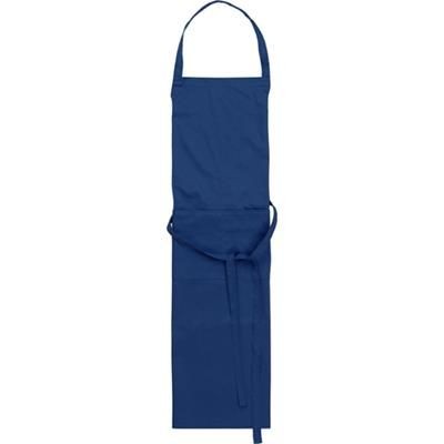 Branded Promotional TETRON COTTON APRON in Blue Apron From Concept Incentives.