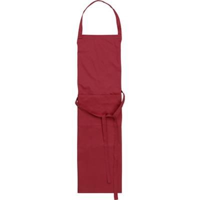 Branded Promotional TETRON COTTON APRON in Burgundy Apron From Concept Incentives.