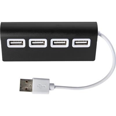 Branded Promotional ALUMINIUM METAL USB HUB with 4 Ports Credit Card Holder From Concept Incentives.