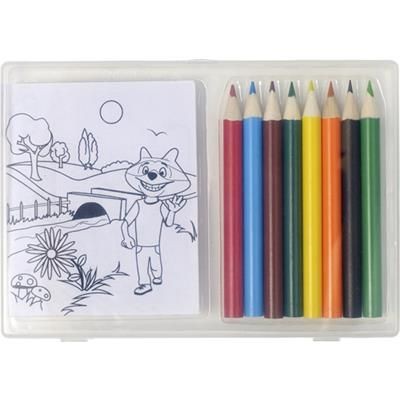 Branded Promotional SET OF COLOURING PENCIL SET AND¬†COLOURING X SHEET Colouring Set From Concept Incentives.