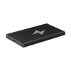 Branded Promotional ALUMINIUM METAL 4000 POWERBANK EXTERNAL CHARGER in Black Charger From Concept Incentives.