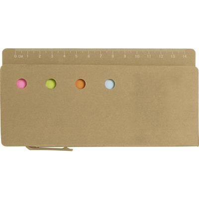 Branded Promotional CARDBOARD CARD HOLDER Note Pad From Concept Incentives.