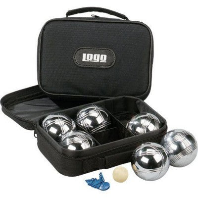 Branded Promotional BOULES SET in Black Boules Game Set From Concept Incentives.