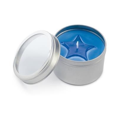 Branded Promotional CANDLE in Tin with Clear Transparent Lid Candle From Concept Incentives.