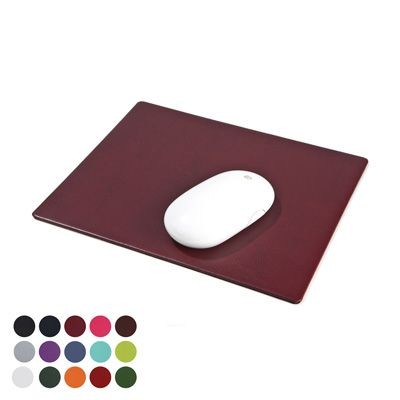 Branded Promotional LEATHERETTE MOUSEMAT in Belluno PU Leather Mousemat From Concept Incentives.