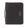 Branded Promotional TOP A4 DOCUMENT FOLDER in Black Conference Folder From Concept Incentives.