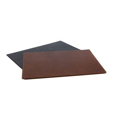 Branded Promotional LEATHER DESK PAD in Richmond Nappa Leather Mousemat From Concept Incentives.