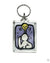 Branded Promotional SQUARE PENDANT KEYRING Keyring From Concept Incentives.