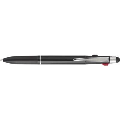 Branded Promotional 3 COLOUR INK ALUMINIUM METAL BALL PEN Pen From Concept Incentives.