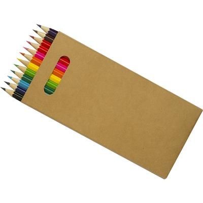 Branded Promotional COLOURWORLD FULL LENGTH COLOURING PENCIL SET in Cardboard Card Box Pencil From Concept Incentives.