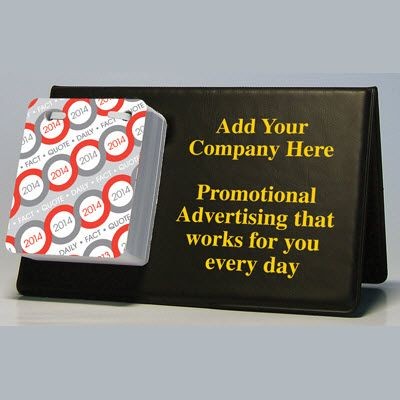 Branded Promotional APEX PVC DESK EASEL CALENDAR with Daily Tear-off Date Pad Calendar From Concept Incentives.