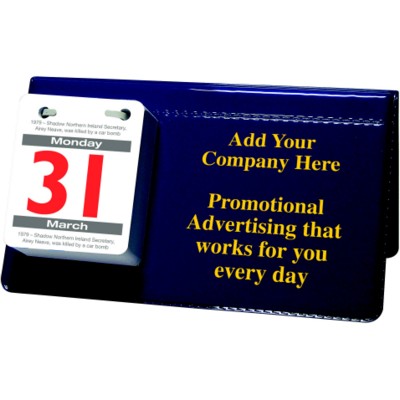 Branded Promotional PATENT DAILY DATE MOTTO DESK EASEL CALENDAR Calendar From Concept Incentives.