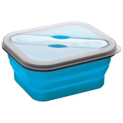 Branded Promotional SMALL FOLDING SILICON BOWL INCLUDING CUTLERY Bowl From Concept Incentives.