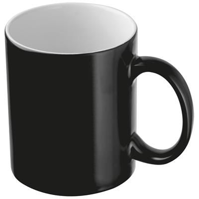 Branded Promotional CLASSIC COFFEE MUG in Black Mug From Concept Incentives.