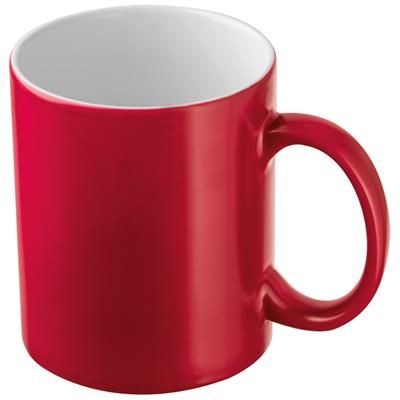 Branded Promotional CLASSIC COFFEE MUG in Red Mug From Concept Incentives.