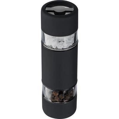 Branded Promotional RUBBER METAL MINI SALT AND PEPPER MILL Salt or Pepper Mill From Concept Incentives.