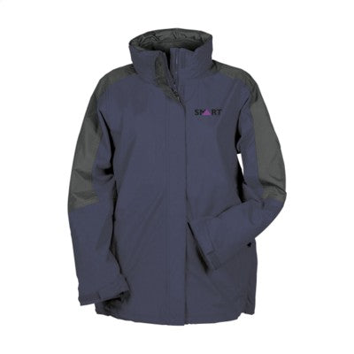 Branded Promotional REGATTA DEFENDER III 3-IN-1 JACKET LADIES in Navy Jacket From Concept Incentives.