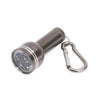 Branded Promotional CARA MINI METAL LED TORCH in Anthracite Grey Torch From Concept Incentives.