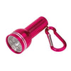 Branded Promotional CARA MINI METAL LED TORCH in Magenta Torch From Concept Incentives.