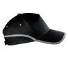 Branded Promotional DALLAS 5 PANEL REFLECTIVE BASEBALL CAP in Black Baseball Cap From Concept Incentives.