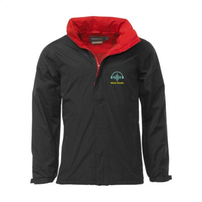 Branded Promotional REGATTA STANDOUT ARDMORE JACKET MENS in Black & Red Jacket From Concept Incentives.