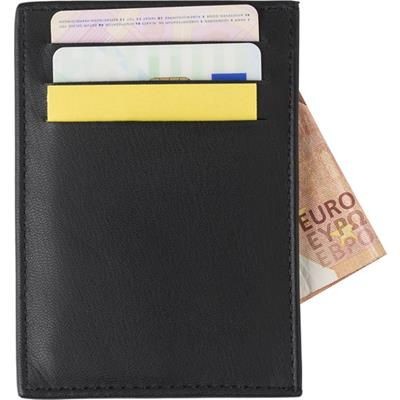 Branded Promotional SPLIT LEATHER RFID ANTI SKIMMING CREDIT CARD WALL Credit Card Holder From Concept Incentives.