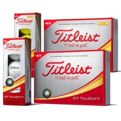 Branded Promotional TITLEIST DT TRUSOFT GOLF BALL Golf Balls From Concept Incentives.