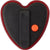 Branded Promotional HEART SHAPE SAFETY LIGHT in Red Reflector From Concept Incentives.
