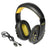 Branded Promotional RACER BLUETOOTH HEADPHONES in Yellow Earphones From Concept Incentives.